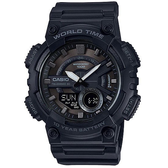 Reloj Casio Caballero Aeq-110W-1B $