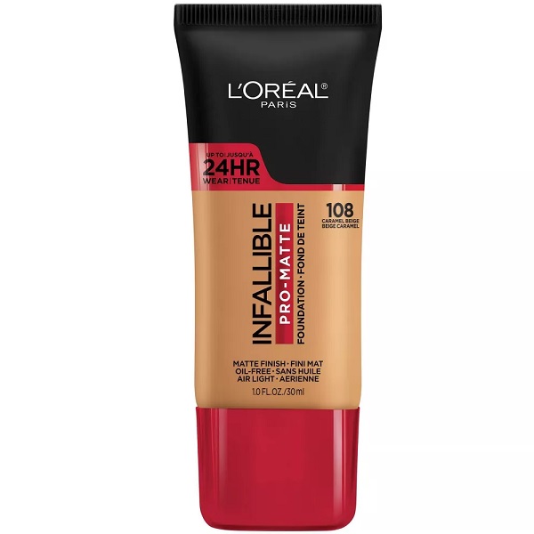LOREAL BASE INFALLIBLE PM 108 CARAMEL BEIGE