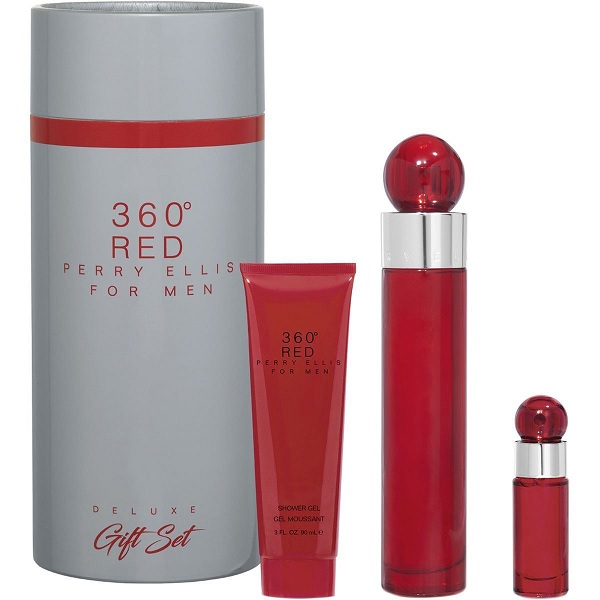 P Set Perry Ellis 360 Red M 3 Pcs 100Mlsp